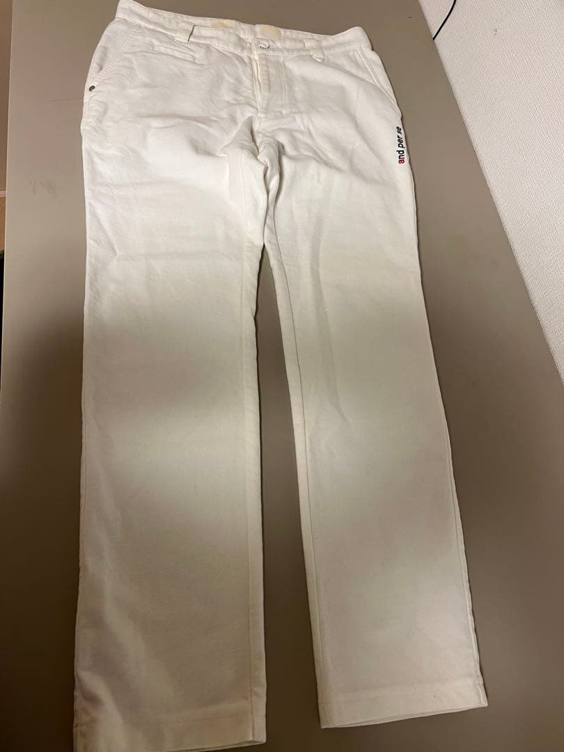 ★美品★アンパスィ　and per se ゴルフ　防寒ストレッチ　パンツ　L