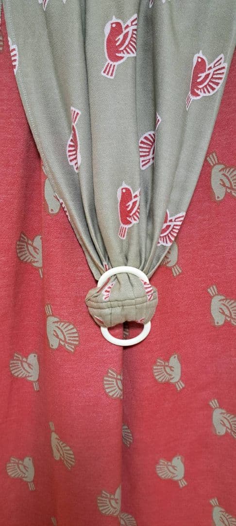 キュットミー！ リング付きスリング suzume aka × beige