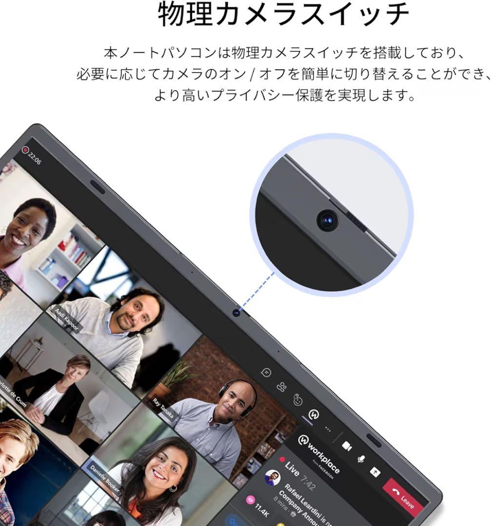 ノートパソコン15.6インチ12GB Win11 Pro Office2024