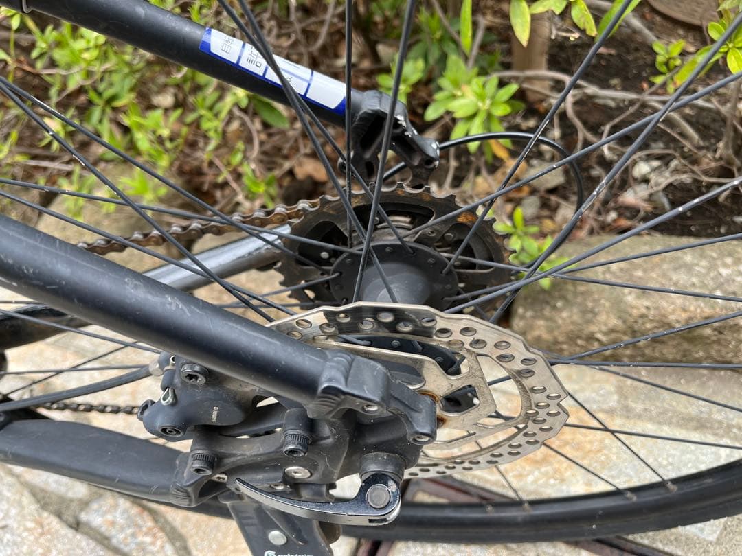 MERIDA 黒クロスバイク ass saver 3枚付き　手渡し北千住付近