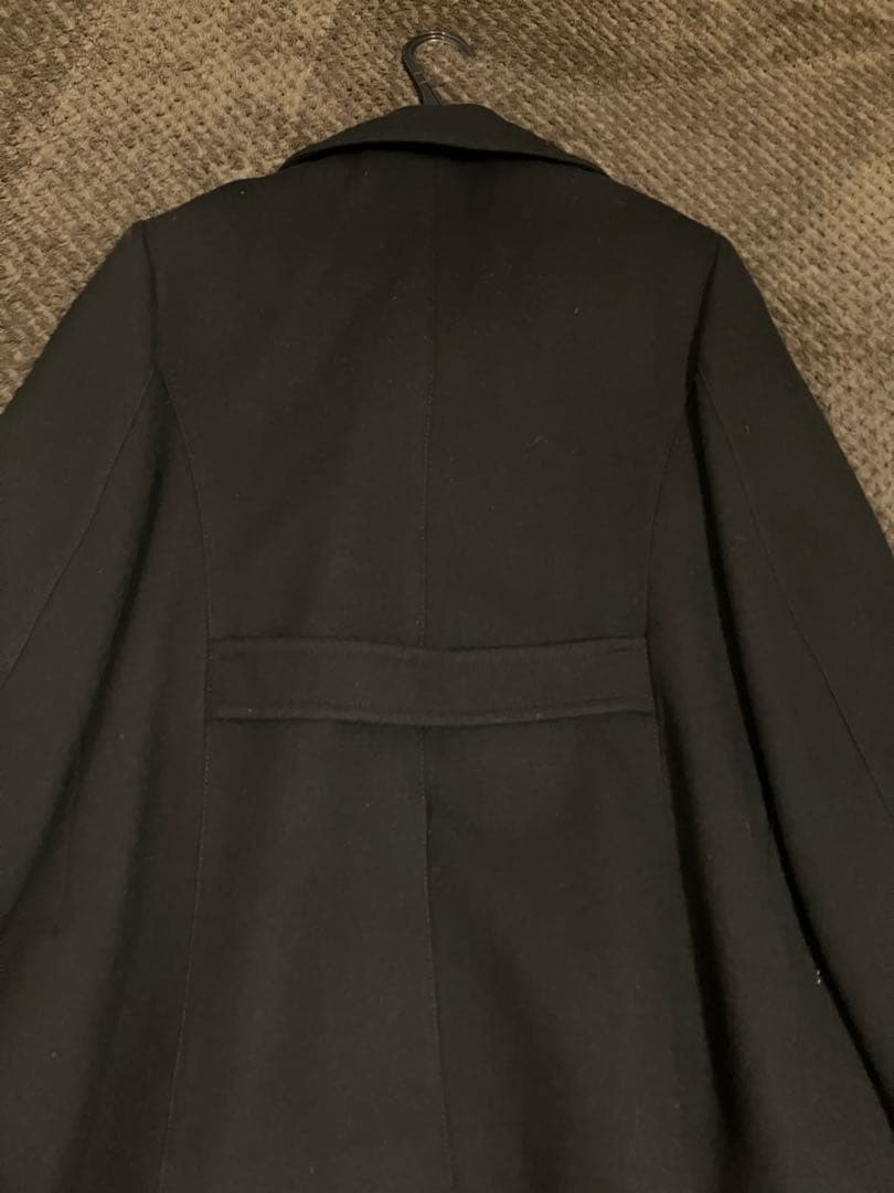 BURBERRY 黒 ウール ピーコート