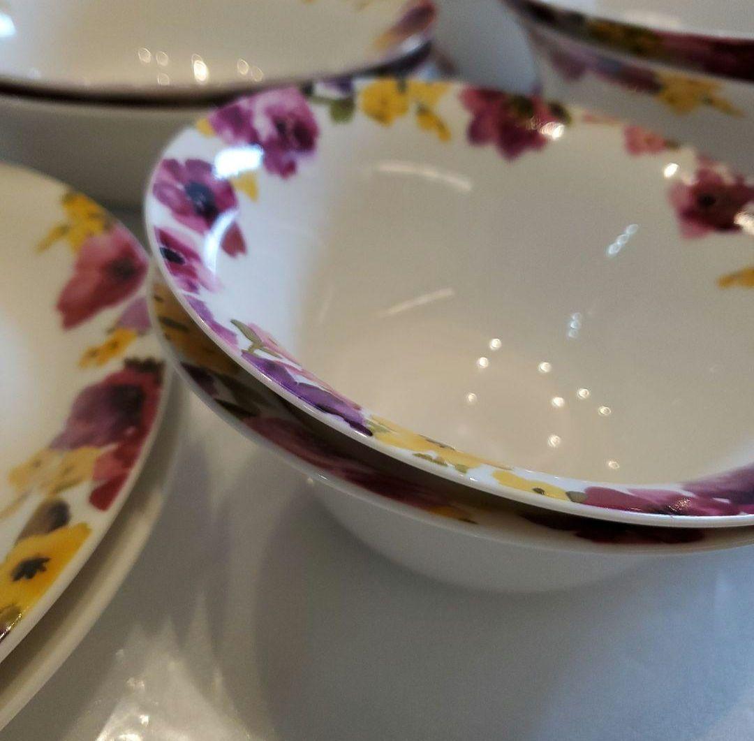 メルカリ便送料込♪Francfranc♪花柄陶器深皿フランフランフロナFLONA