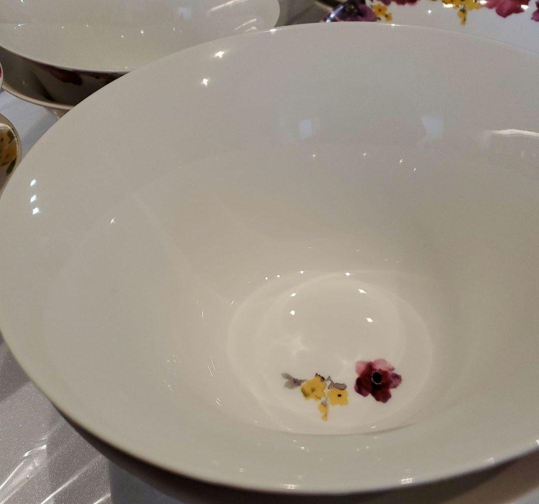 メルカリ便送料込♪Francfranc♪花柄陶器深皿フランフランフロナFLONA