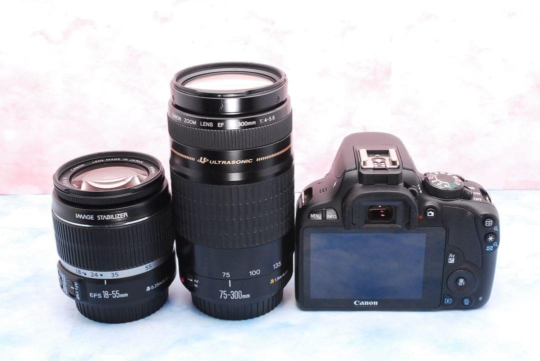 キャノン Kiss X7★手ブレ補正標準＆超望遠★一眼レフカメラ★S数少