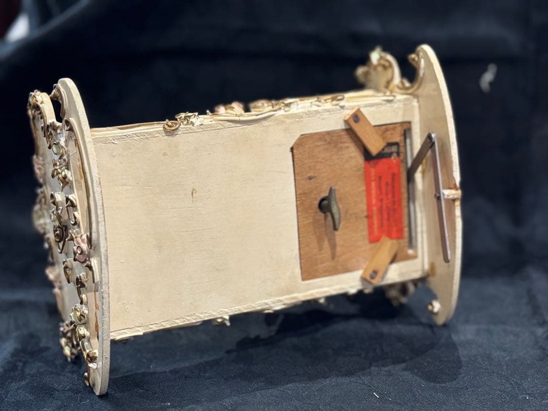 【アンティークReuge社オルゴール】スウィング　ベビーベッド