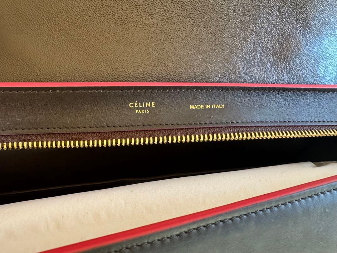 CÉLINE ショルダーバッグ グレー/ブラウン/ブラック