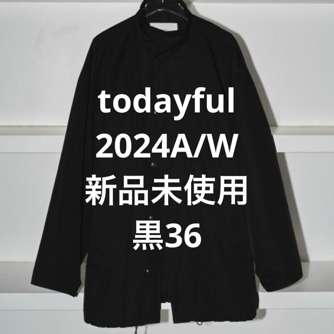 todayfulボーイフレンドスタンドカラーブルゾン(ブラック36)