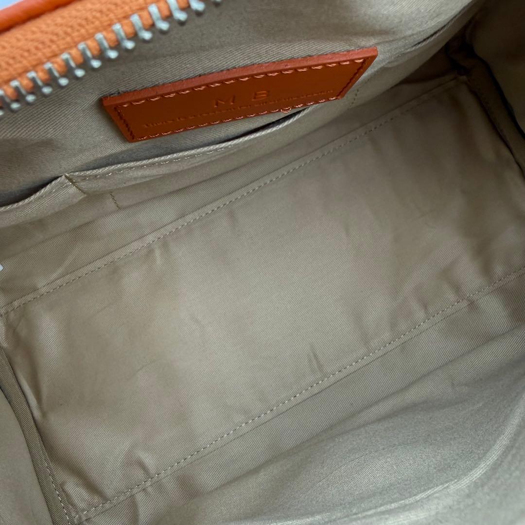 【極美品】MB エムビー ハイエンドレザー ショルダーバッグ オレンジ