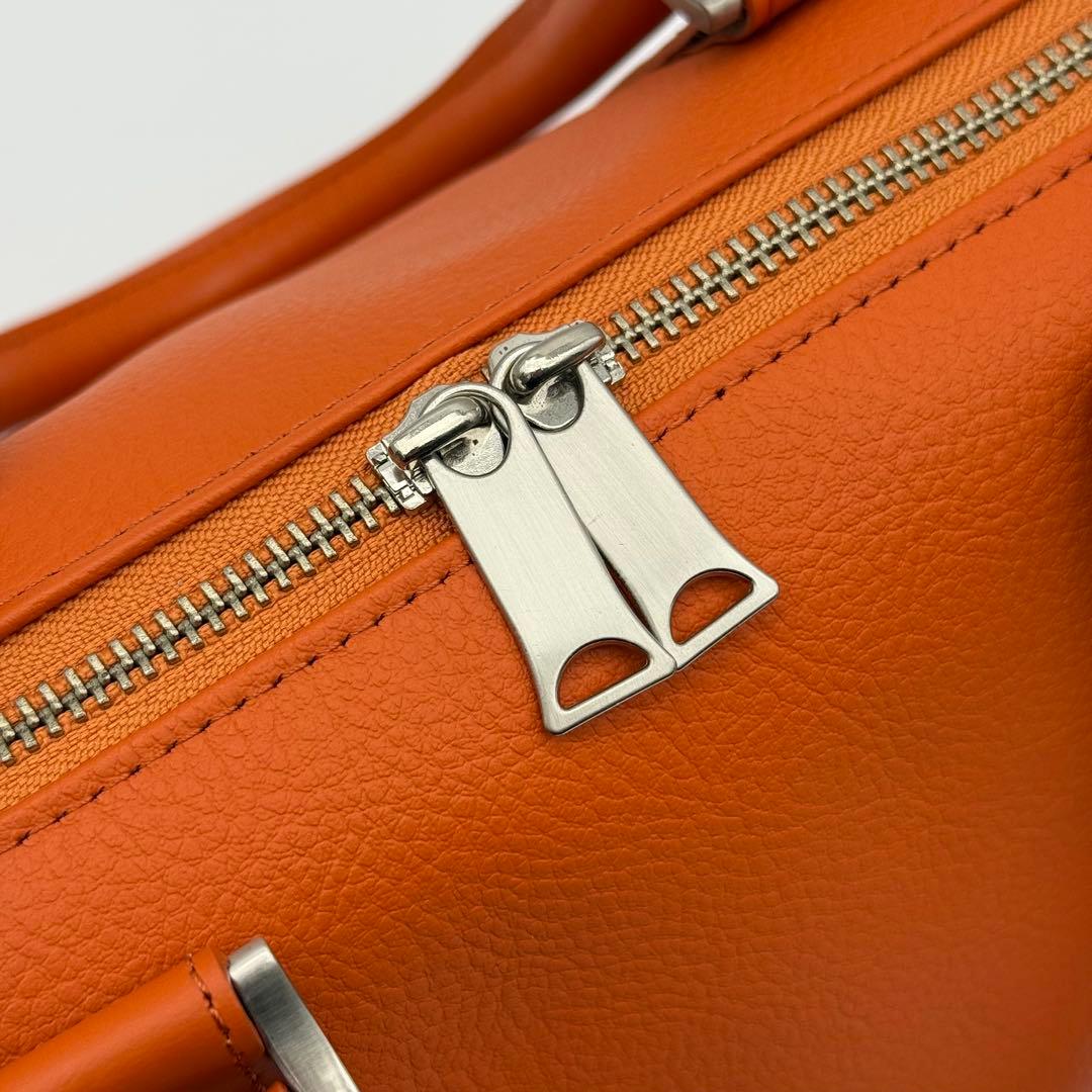 【極美品】MB エムビー ハイエンドレザー ショルダーバッグ オレンジ