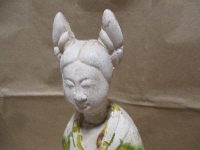 中国　唐三彩　女子俑　M29-1