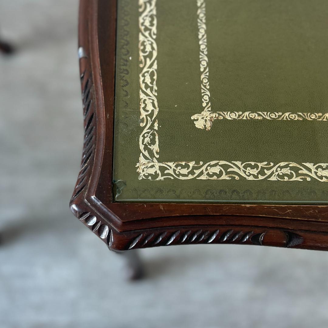 イギリス アンティーク家具 ガラストップ ネストテーブル 1960年頃 949A