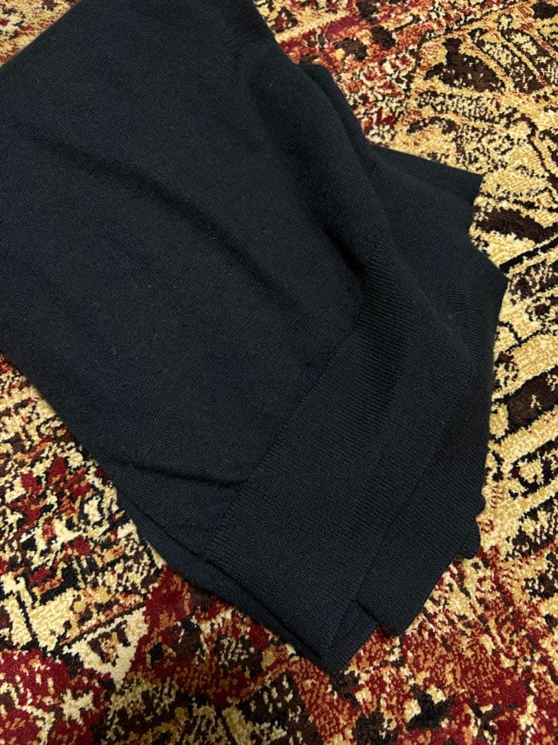 cash&barba ウーステッドカシミヤ 150 ニット ブラック 1