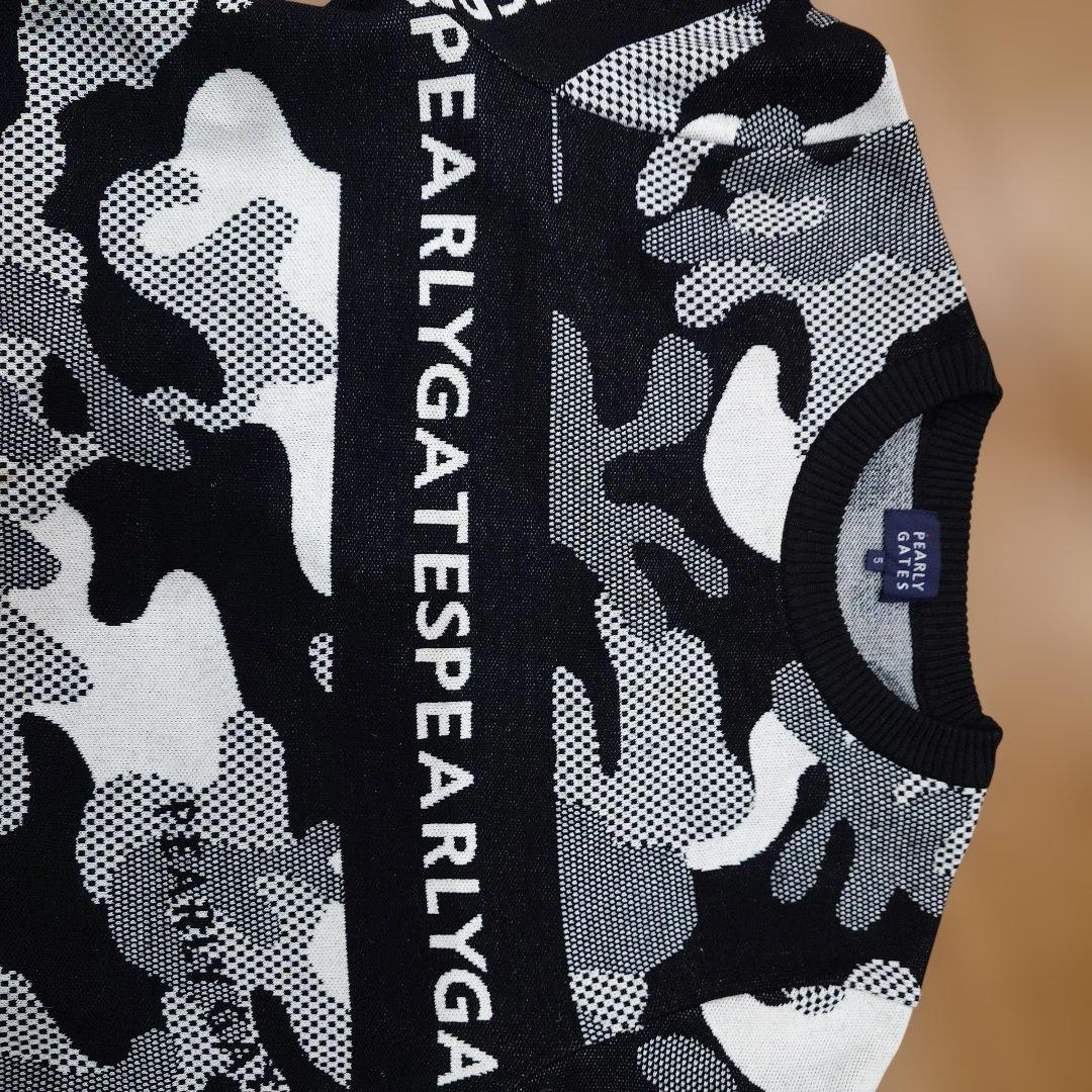 PEARLY GATES 迷彩柄ニットセーター　オシャレなセーター