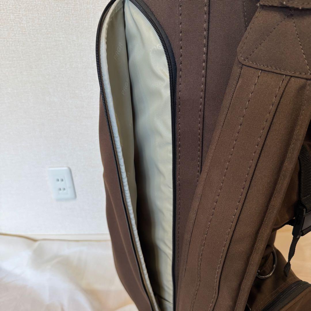 【美品】 PRGR PCB-102 キャディバッグ ブラウン ヘッドカバー付き