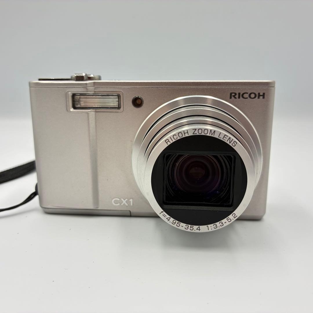 動作確認済★ RICOH CX1 シルバー 希少 名機 コンデジ