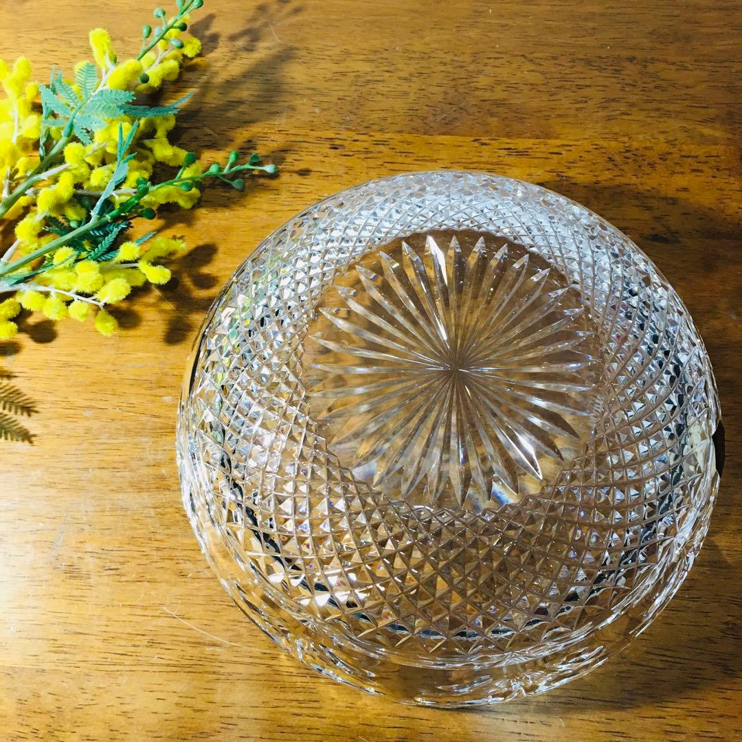 【廃盤】英国製　STUART スチュワートクリスタル　センターピース　大皿