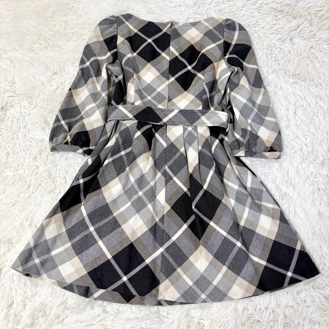 バーバリーブルーレーベル ノバチェック ワンピース ベルト ホースロゴ刺繍