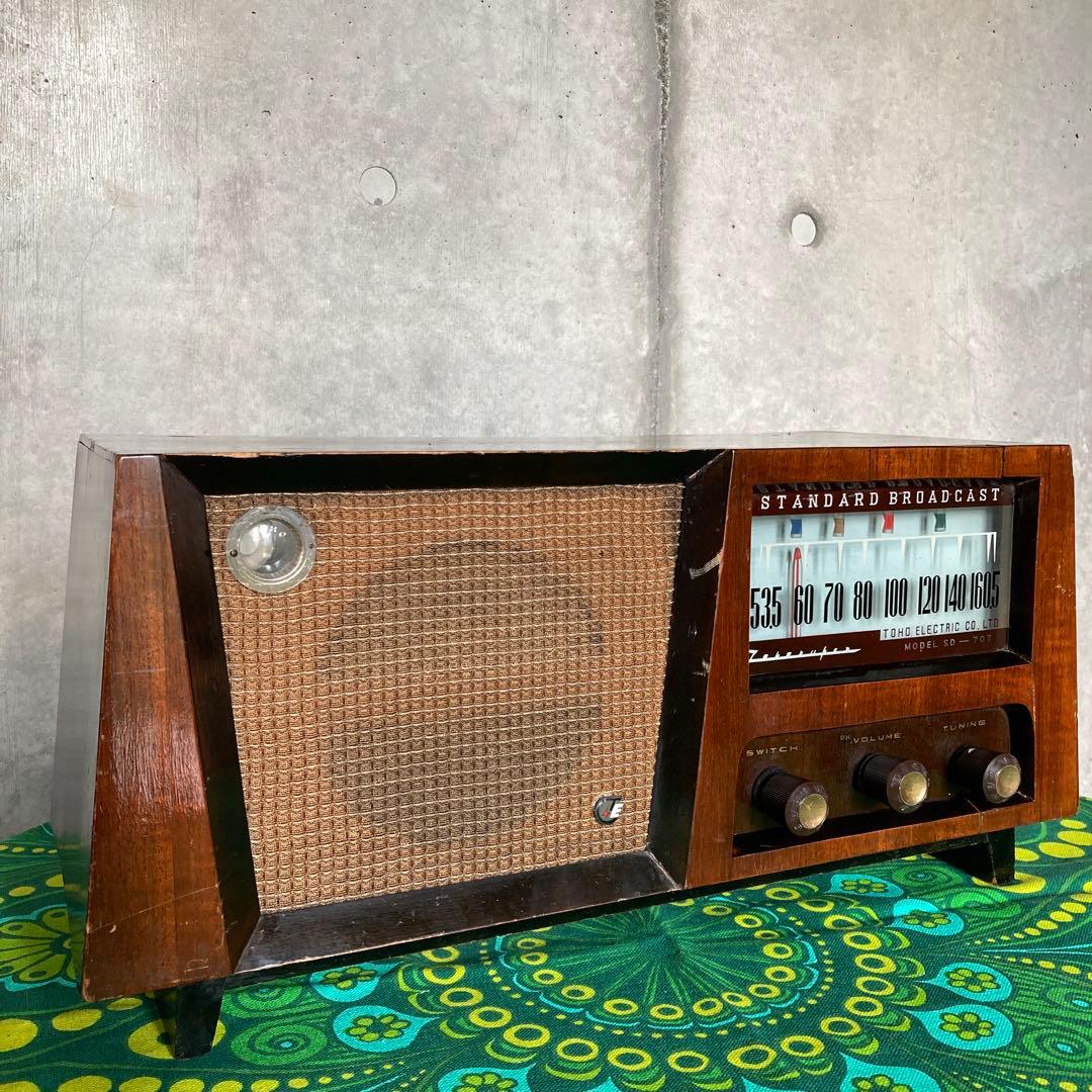 ☆東邦電気工業☆TOHO☆真空管ラジオ☆昭和レトロ【送料込み】