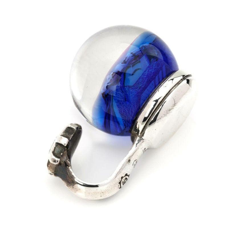 ニュースカルマーブルペンダント w/スカル/アメリカンフラッグ