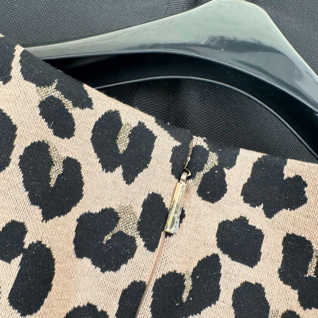 タグ付✨未使用品 ケイトスペード レオパードジャガードドレス 12 大きいサイズ