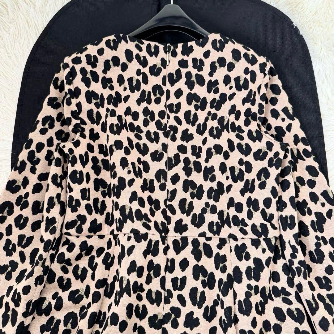 タグ付✨未使用品 ケイトスペード レオパードジャガードドレス 12 大きいサイズ