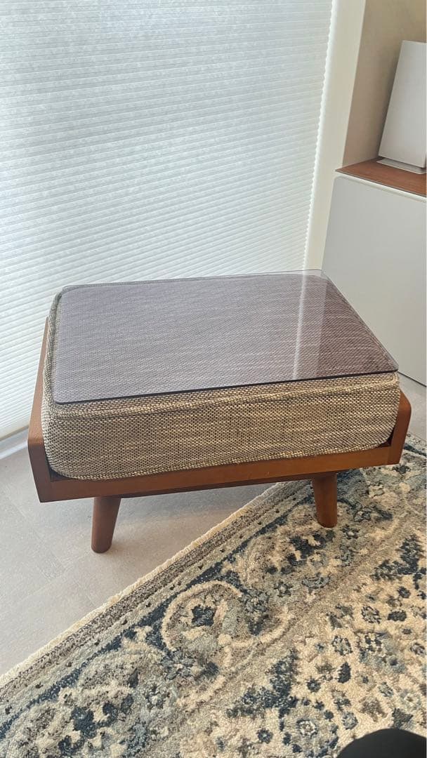 unico ALBERO（アルベロ）オットマン　アクリル天板おまけ