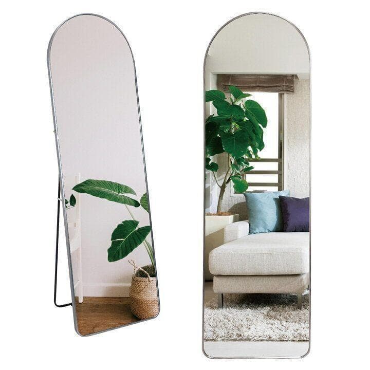 スタンドミラー 姿見鏡 全身鏡 全身 大型 鏡 壁掛け アーチ形 金1126