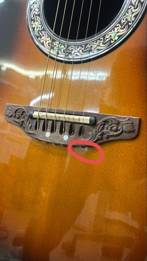 Ovation オーべーション エレアコギター モデルNo1669 現状品