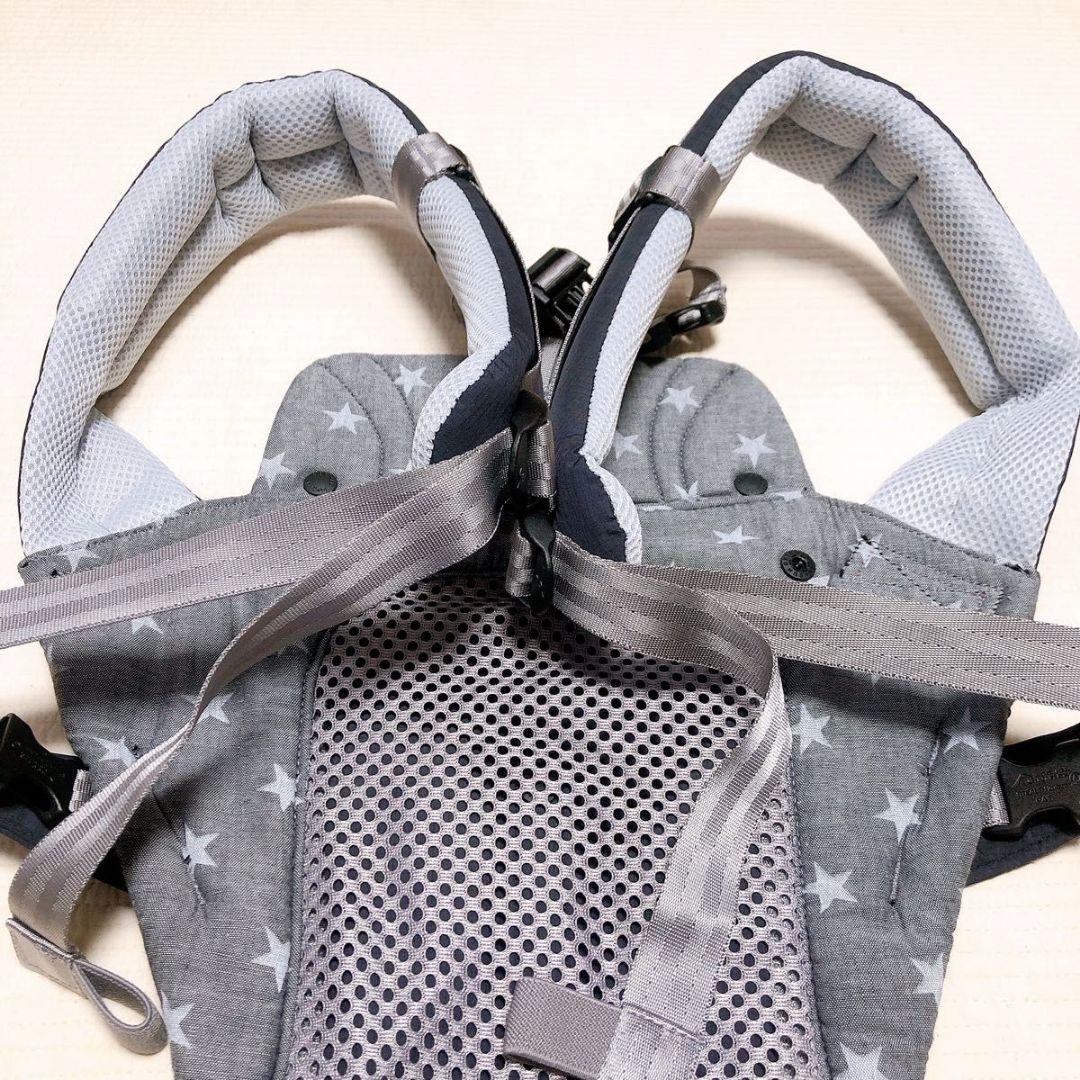 極美品 ミキハウス × ポグネー コラボ ベビーキャリア 抱っこ紐 ヒップシート