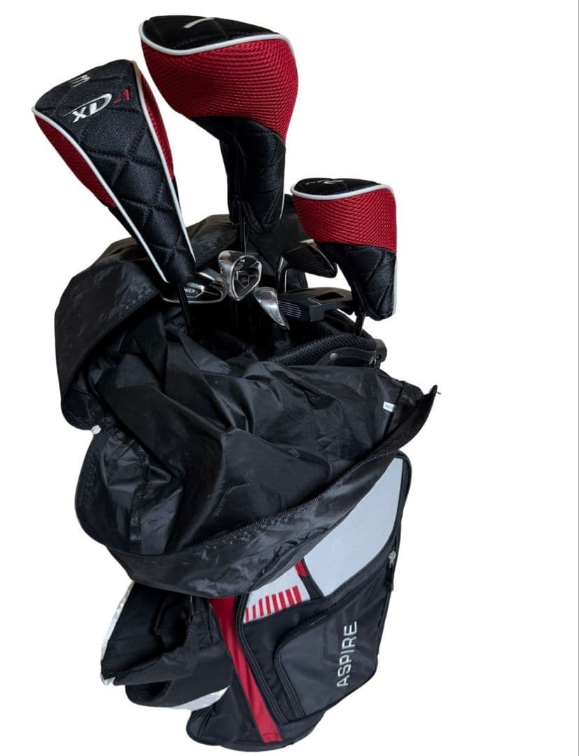 初心者 ASPIRE メンズゴルフクラブセット　キャディバッグ 9本