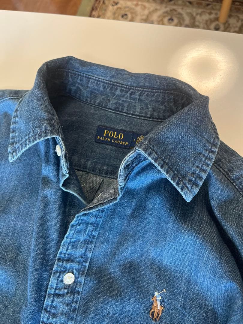 Ralph Lauren デニムロングシャツ 長袖（ワンピース）155/84A
