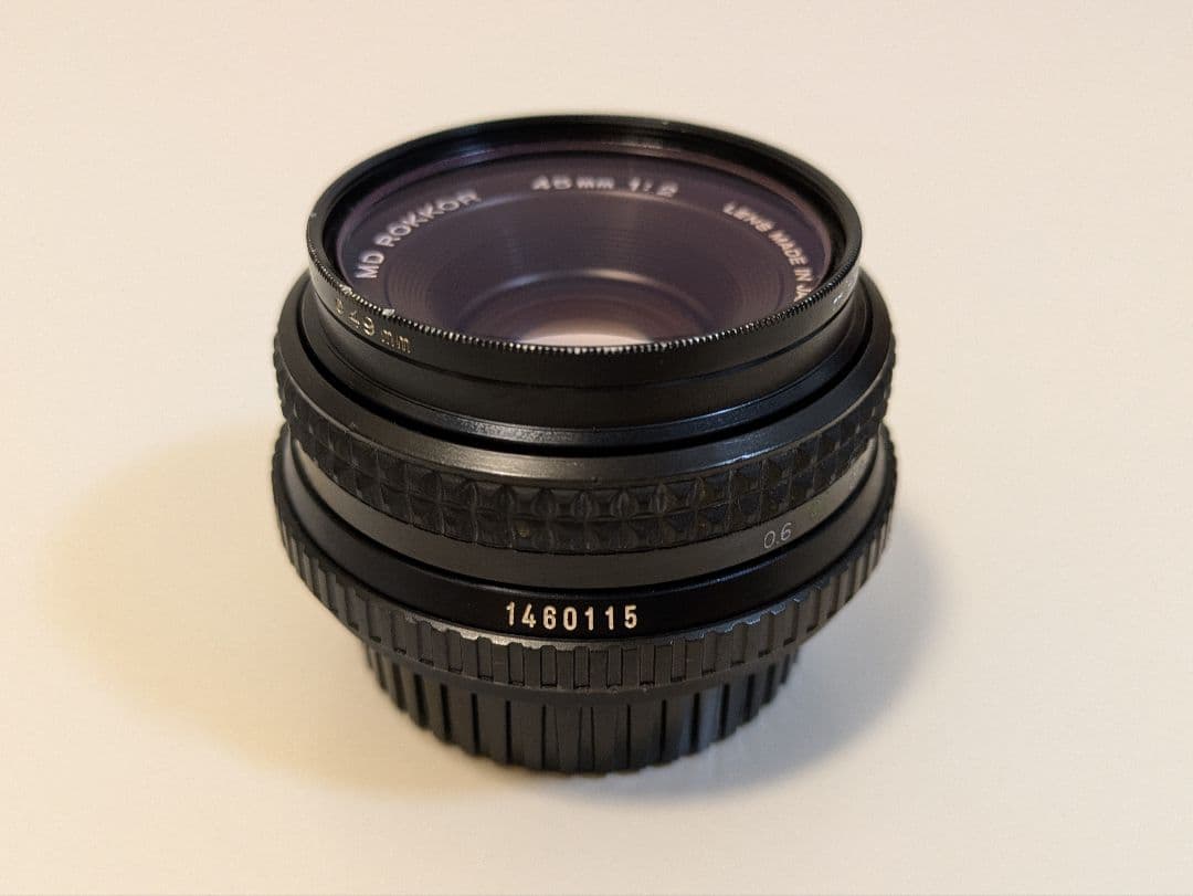 Minolta MD Rokkor 45mm f2 レンズ ミノルタ 箱付き
