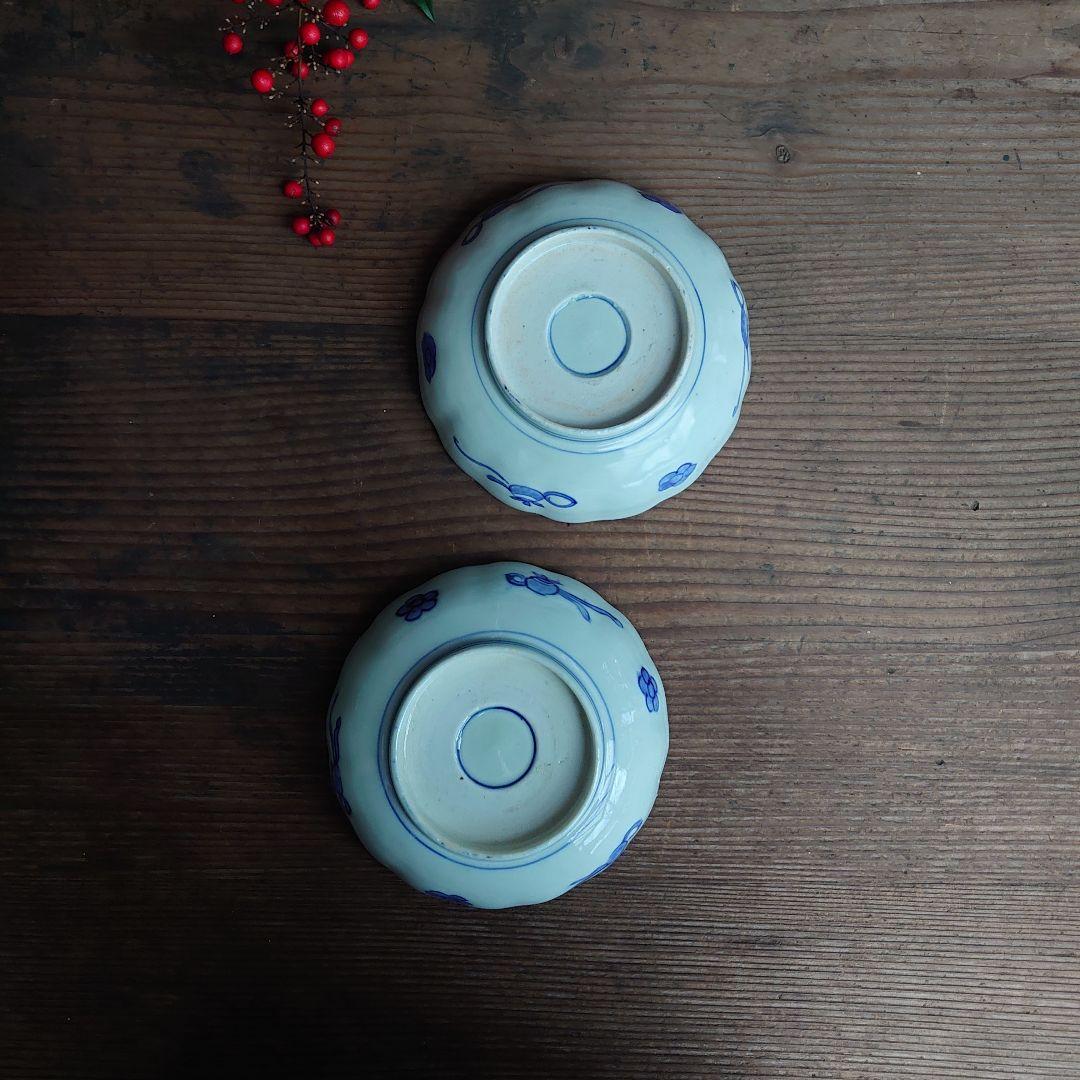 【ご成約】古伊万里 色絵金彩 花鳥図 花縁 5寸なます皿と骨董の器 おまとめ