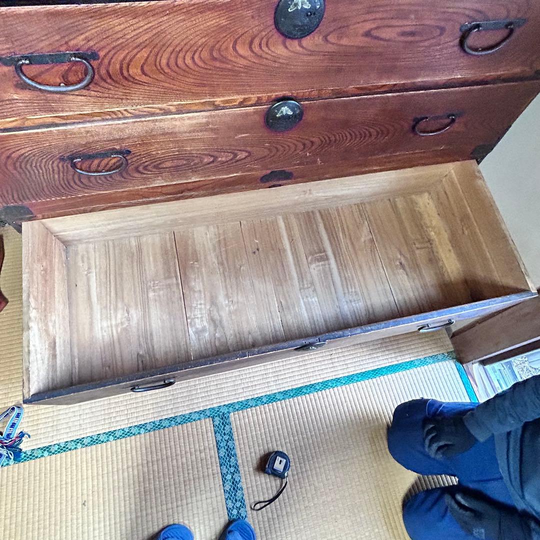 時代箪笥 和箪笥 5段チェスト 古民家 幅115cm