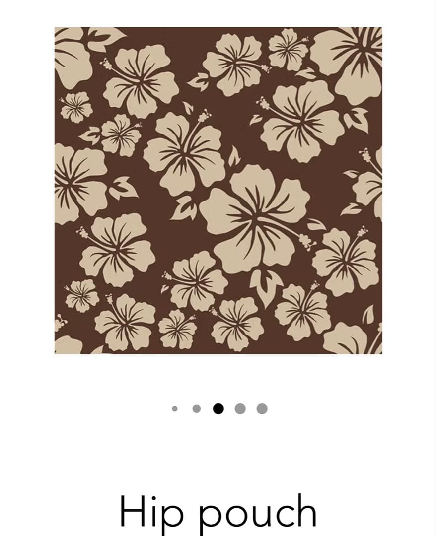 Las Olitas ヒップポーチ ハイビスカス柄・チェック柄