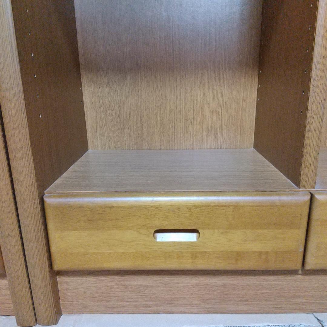 大きい本棚②　木製　ダークブラウン　幅90cm　高224cm　１個　　匿名配送