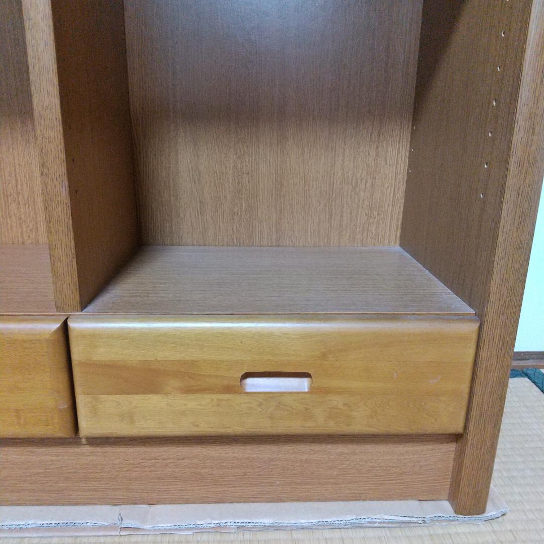 大きい本棚②　木製　ダークブラウン　幅90cm　高224cm　１個　　匿名配送