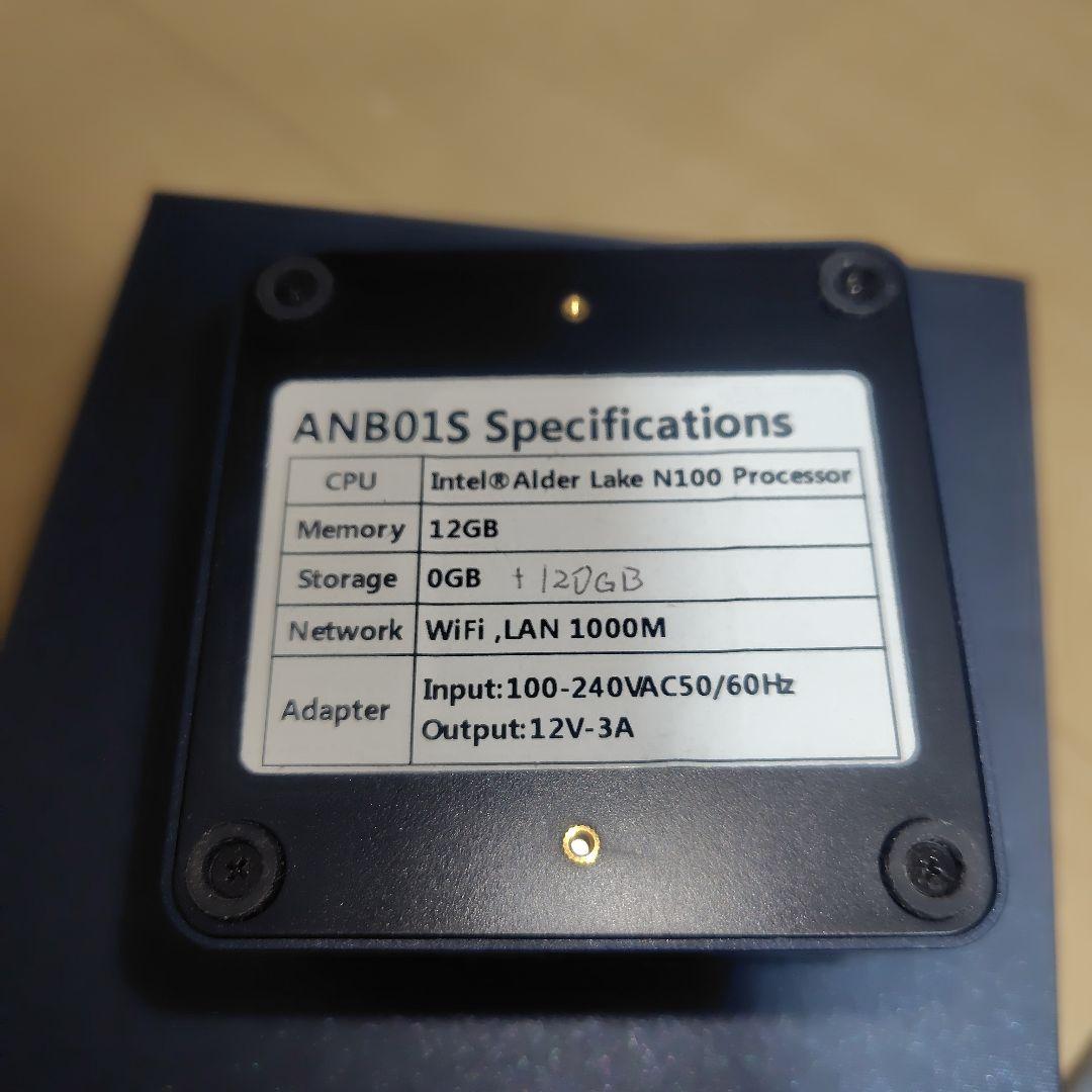 GZBOX ANB01S Intel N100 超小型PC