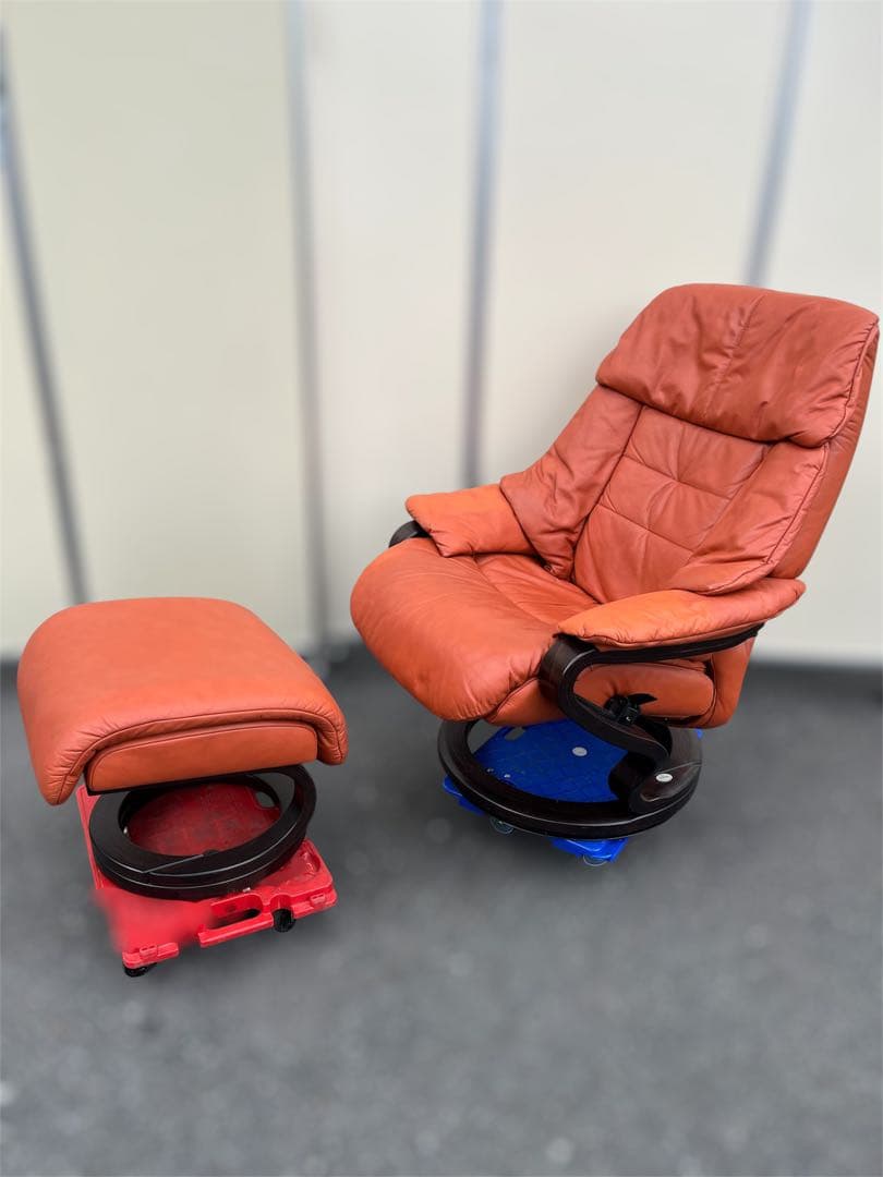 himollaヒモラ ゼロストレス リクライニングチェア&オットマン 本革