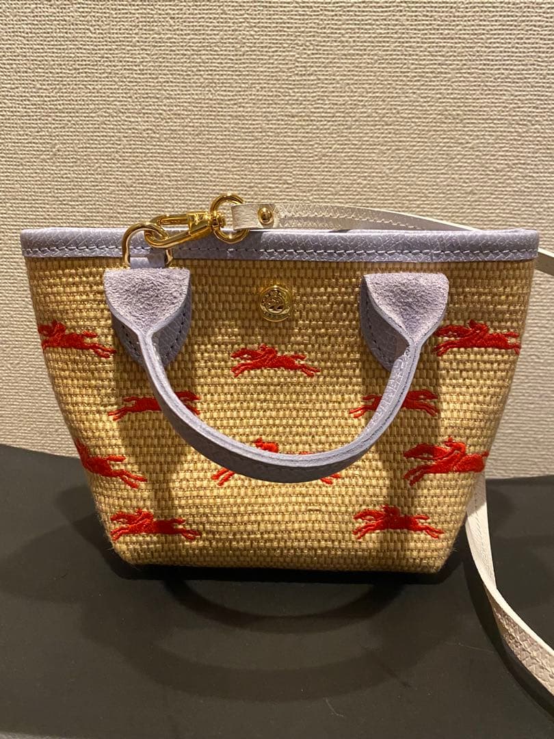 Longchamp パニエ カゴバッグ XS ロンシャン　スカイブルー