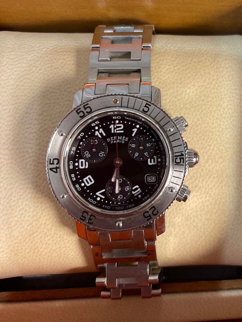 HERMES 腕時計 クリッパーダイバーレディース