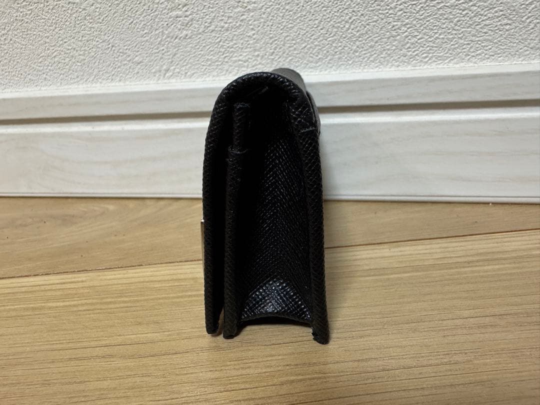 【未使用品】PRADA カードケース　名刺入れ　三角ロゴ　サフィアーノレザー　黒