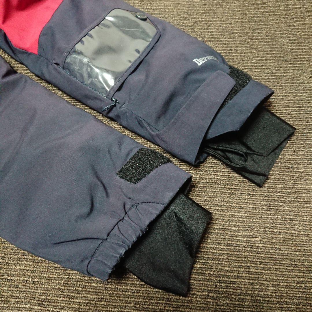 送料無料【DESCENTE】最高峰S.I.O レッドスキーウェア上下ビブ M/M