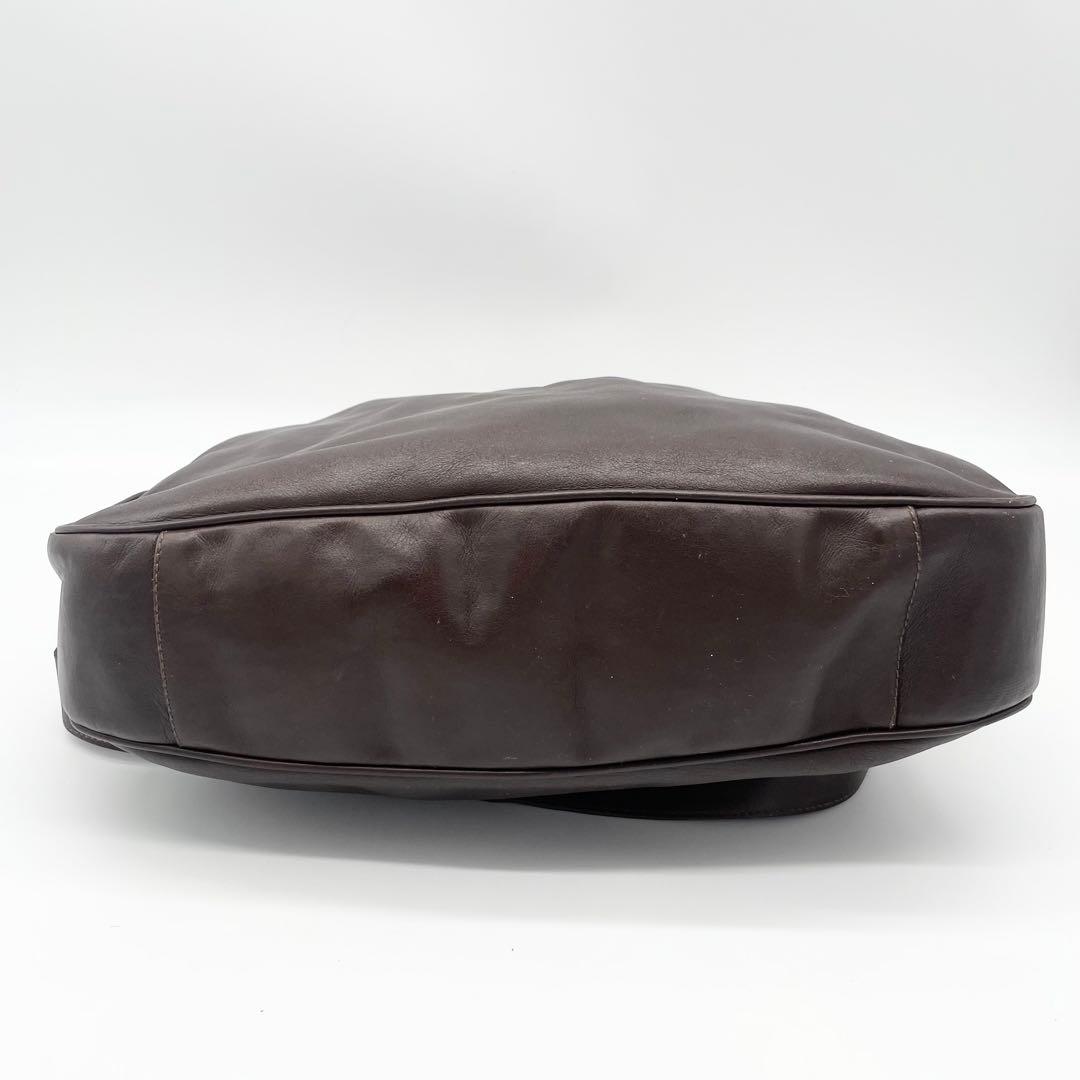 GUCCバンブー　2way ショルダーバッグ　ハンドバッグ　レザー　ブラウン