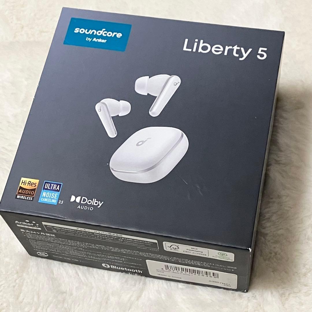 未使用級 Anker Soundcore Liberty 5 ホワイト イヤホン