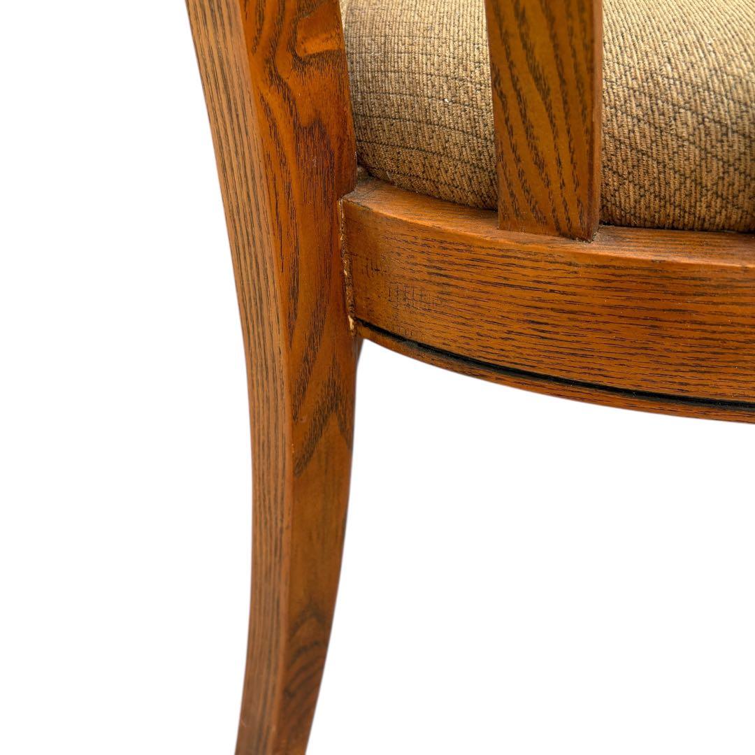 ② アンティーク 椅子 ヴィンテージ インテリア 木製チェア　スタッズ　ベージュ