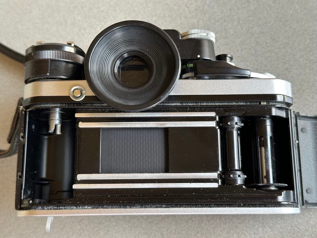 Nikon F2 Photomic 55mm F1.2、説明書、牛革製純正ケース