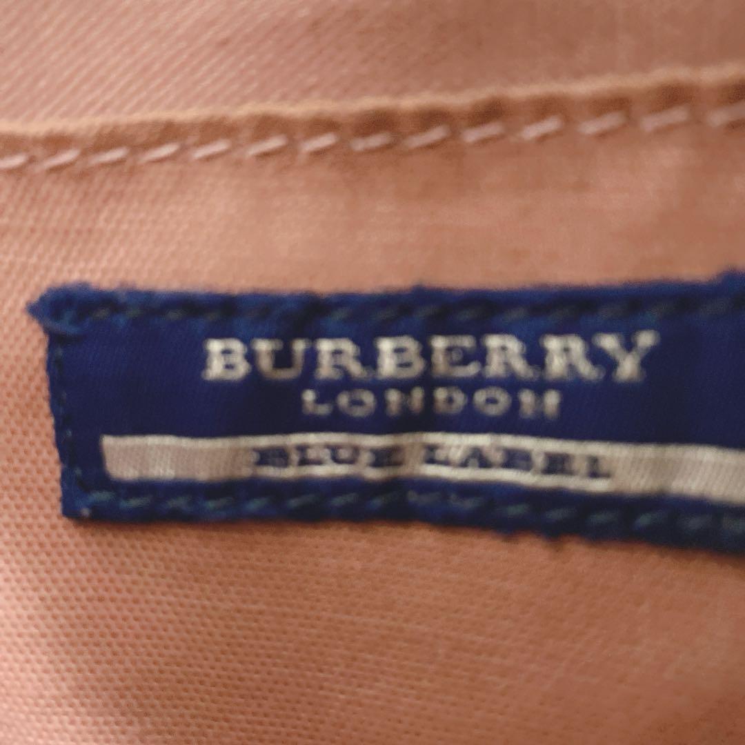 希少 美品 バーバリーブルーレーベル メガノバチェック ショルダーバッグ ピンク