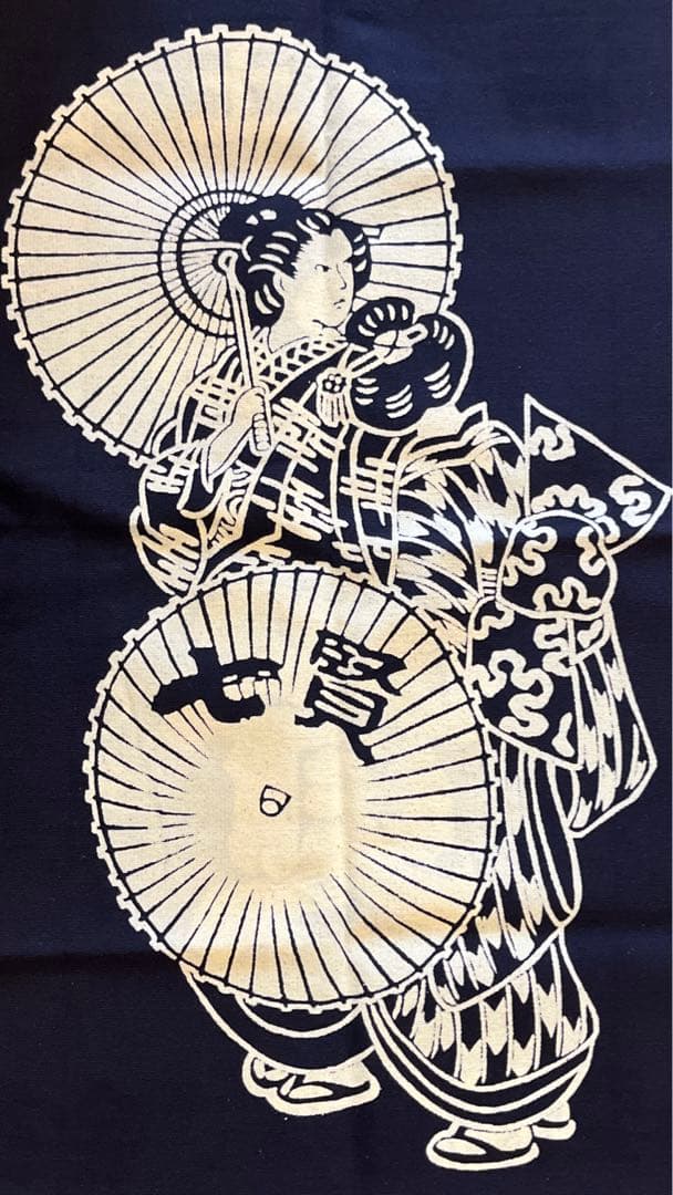 山梨銘醸　七賢　日本酒　両面 前掛け　浮世絵風柄　新品未使用