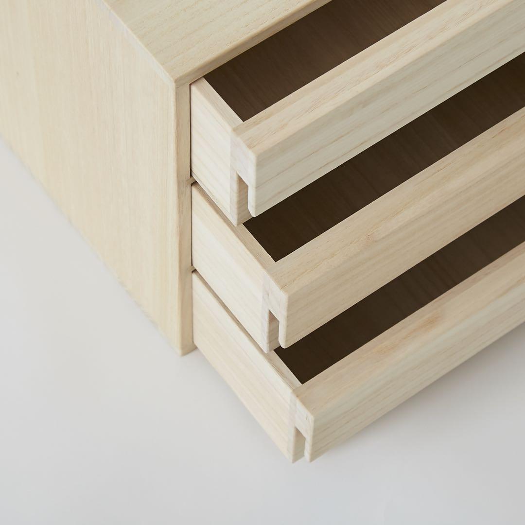 増田桐箱店 桐小物入れ アクセサリーケース、帯留め収納 日本製